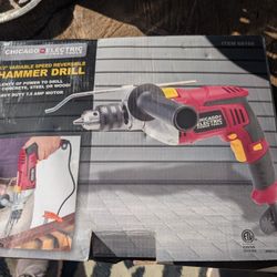 Never Used Chicago Electric 1/2-in Variable Speed Reversible Hammer Drill