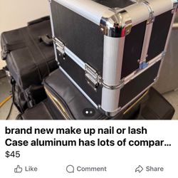 Nails  Hair Makeup Kit    3 TierMake Offer like New 