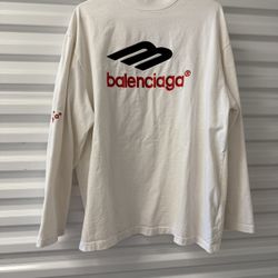 3B Sports Icon Long Sleeve T-Shirt Oversized Balenciaga