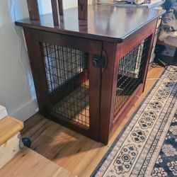 Classic Wire Mesh Dog Crate/End Table