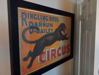 Ringling Bros Barnum & Bailey Circus Framed Poster