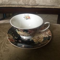 Teacup And Saucer By Grace Teaware 