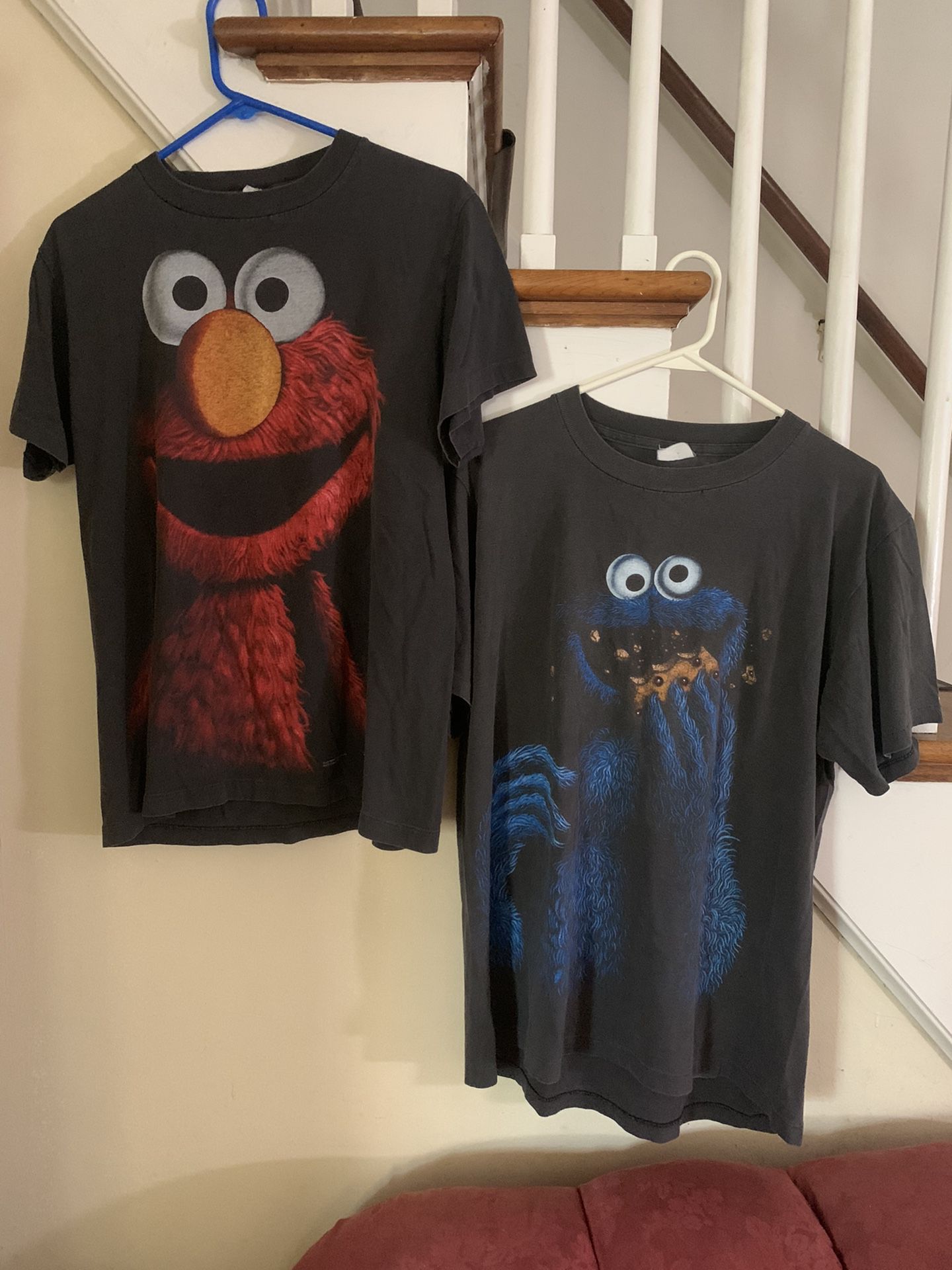 Vintage Sizes M and L Sesame Street Shirts