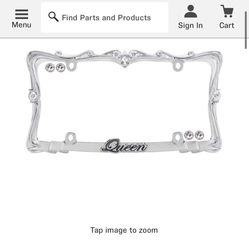 License Plate Cover Girly