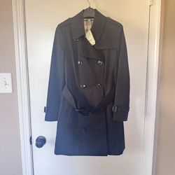 Burberry Chelsea Heritage Trench Coat – Black – Size 4 – Brand New with Tags