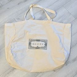 Gucci Canvas/ Cloth/ Fabric XXL Tote/Dust/ Shopping Bag