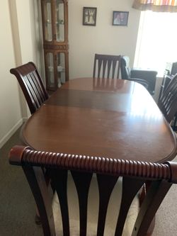 Dining room table and chairs