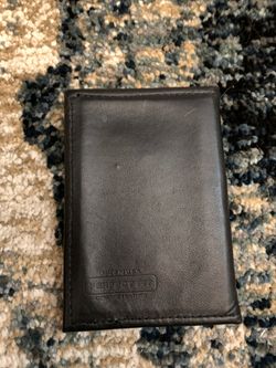 Black Leather badge holder