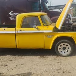 Old School Truck With Boss Engine 