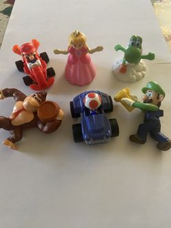 Super Mario Bros. Set Of 6 Figures Of 3” 