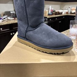Women's UGG Short Boots - Navy 