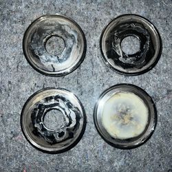Set Of 4 Center Caps Inner 2.77in/70.3mm Outer 2.91in/74.08mm