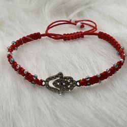 Adjustable Red Bracelet 