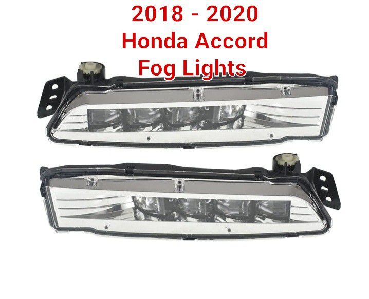Honda Accord 2018-2020 2 Pcs LED Fog Lights Assembly Replacement for Driving Fog