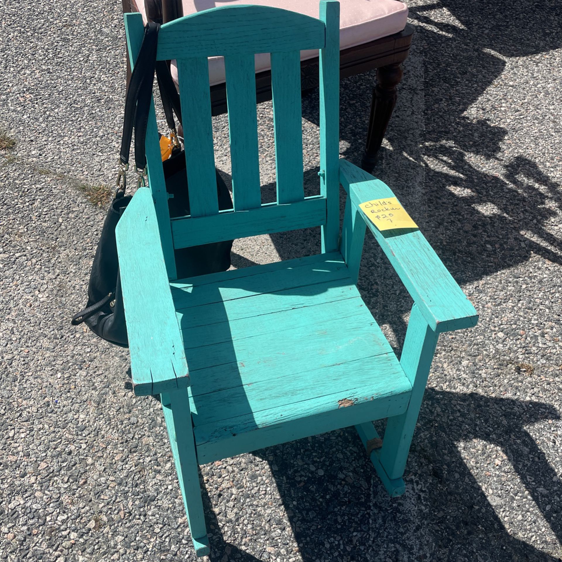 Chair,child’s Rocker, Rocking Chair,outside