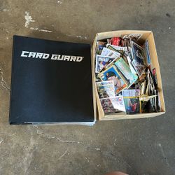 Box Of Baseball Collecting Cards And Binder 