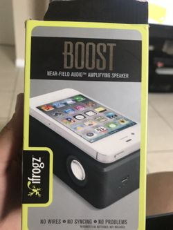 Boost amplifying speaker for Apple devices