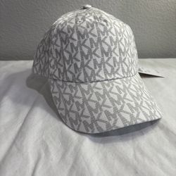 Michael Kors New ✅White Baseball Cap With Tags ✅🔥 MRSP $68.00 