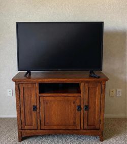 Solid Wood Corner TV Stand / Cabinet