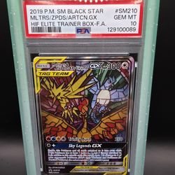 Moltres Zapdos Atricuno Tag Team Psa 10