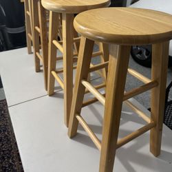 Wooden Stools Set 
