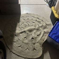 Hippie Beige Outdoor Rough Rug 