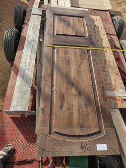 Solid Wood Craftsman Door – Rustic Stain