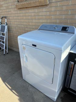 Maytag White Front-Load Dryer