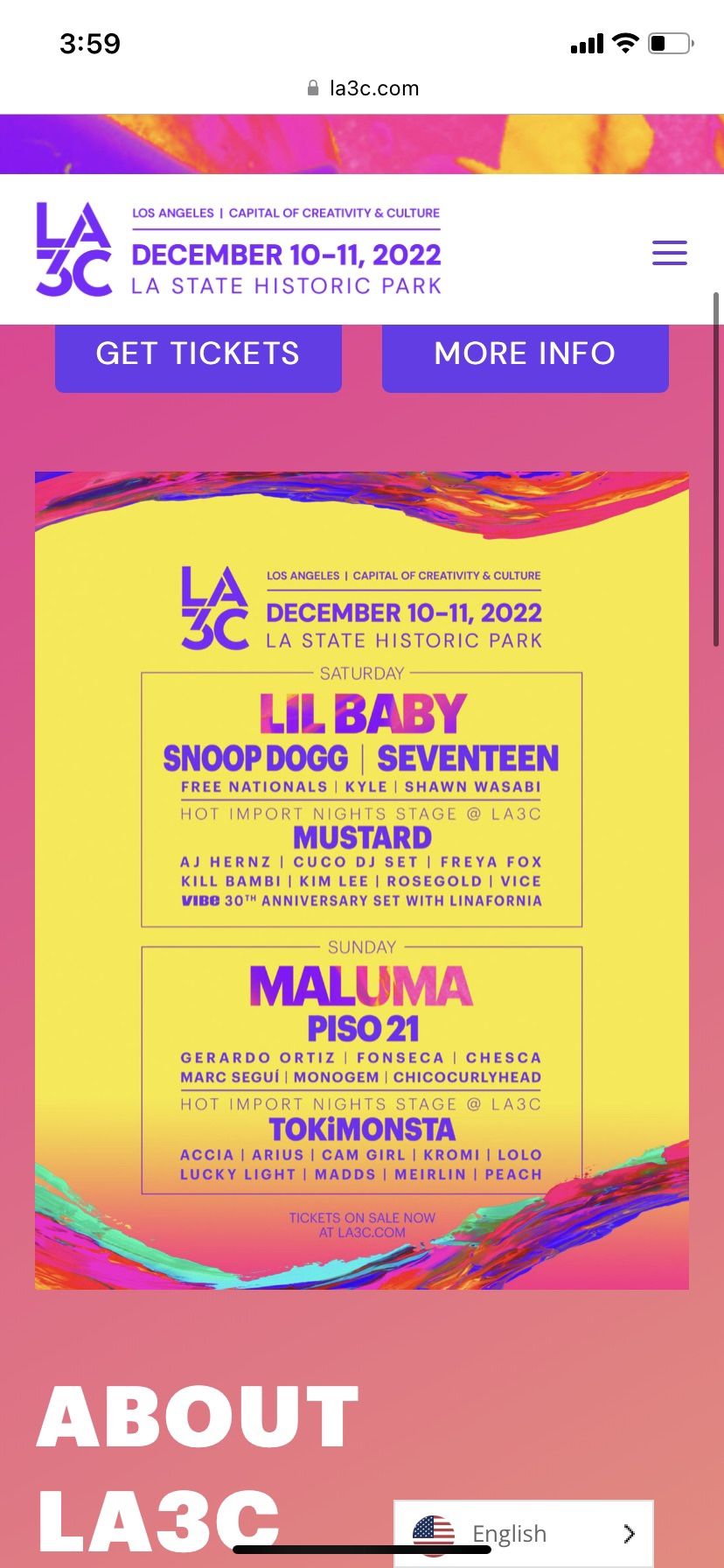 LA3C Tickets