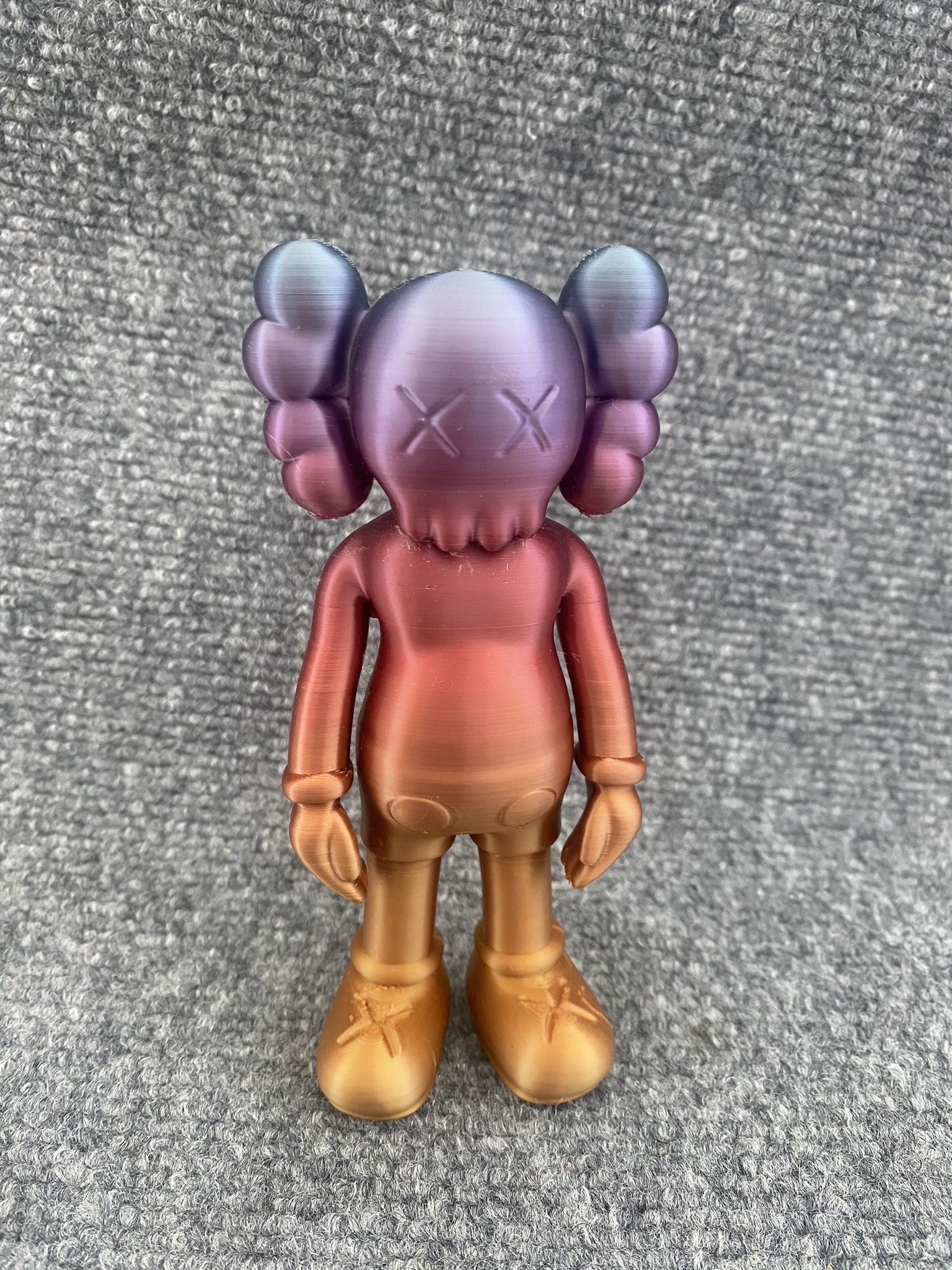 3D printed Kaws Doll! Rainbow filament!