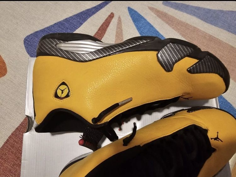 Air Jordan 14 yellow Ferrari 10.5 