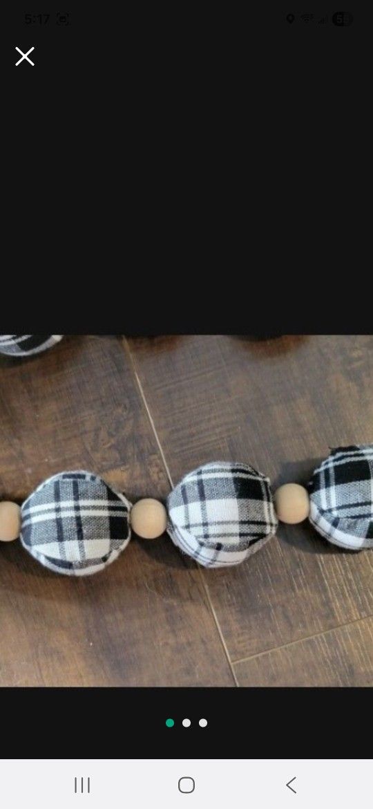 Christmas Garland Buffalo Plaid