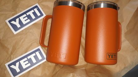 24 oz Yeti Burnt Orange Mug With Handle for Sale in Austin, TX