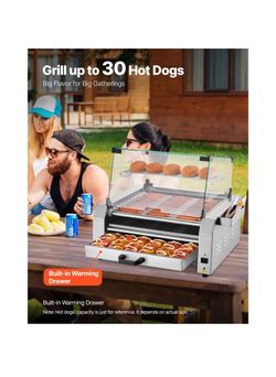 NEW VEVOR HOT DOG ROLLER