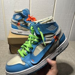 Jordan 1 Unc Off White (2013) Slightly Used.