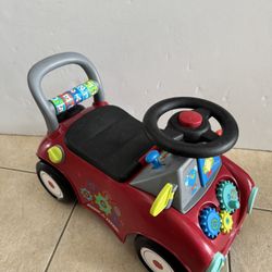 Radio Flyer Busy Buggy Ride On Educational Toy For Memory & Motor Skills 