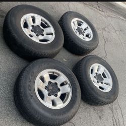 4 - 225/75r15 6x5.5 6x139.7 Toyota Tacoma 4runner Tundra Stock Wheels Rims With Tires!!!!!!!