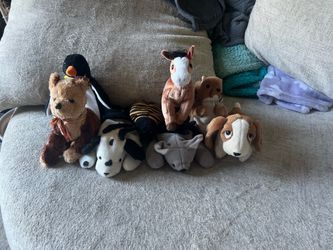 Ty Beanie Babies Beanbag Plush Lot no tag- Nuts Oats Gracie Dotty Fidget Tracker
