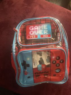 Game Over Backpack With Lunch Bag
