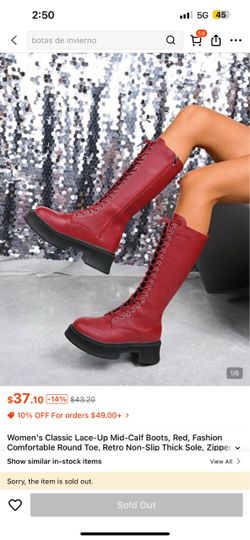 Maroon boots