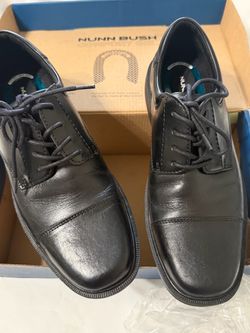 Nunn Bush Comfort Gel Black Dress Shoes