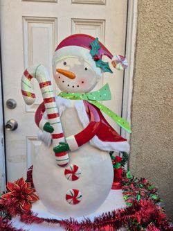 Xmas 🍬 candy Snowman ⛄️ sculpture