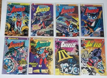 LEGEND OF THE SHIELD, LOT OF 15, IMPACT COMICS, ALL VFNM