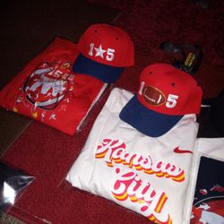 Cap and T  Shirt  Some Long Sleeve L  XL , M