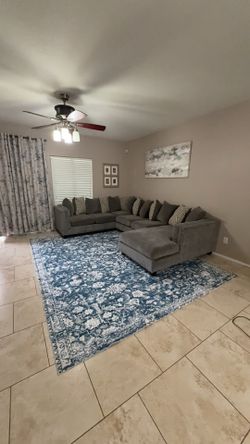 Grey sectional