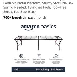 Full Size 18” Storage Bed Frame