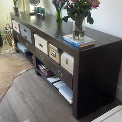 Pottery Barn Solid Wood Console Table