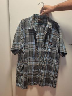Mens dickies button up short sleeve shirt xl