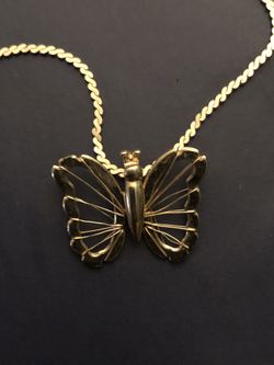 Vintage Hallmark butterfly necklace...