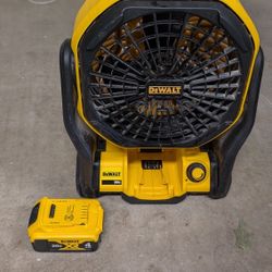 DeWalt 20V DCE511 Variable Speed Fan With 20V 4.0 aH Max XR Battery And Charger